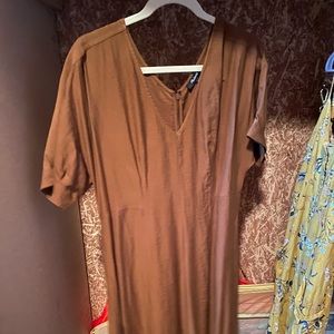 Brown madewell dress